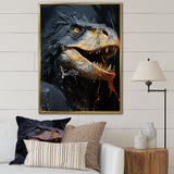 Grey Raptor Dinosaur - Dinosaur Wall Decor