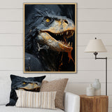Grey Raptor Dinosaur - Dinosaur Wall Decor