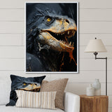 Grey Raptor Dinosaur - Dinosaur Wall Decor
