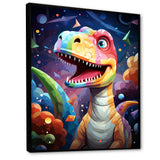 Cubist cute dinosaur for kids - Dinosaur Bedroom Wall Art