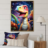 Cubist cute dinosaur for kids - Dinosaur Bedroom Wall Art