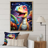 Cubist cute dinosaur for kids - Dinosaur Bedroom Wall Art
