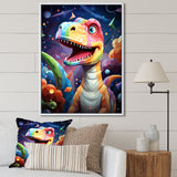 Cubist cute dinosaur for kids - Dinosaur Bedroom Wall Art