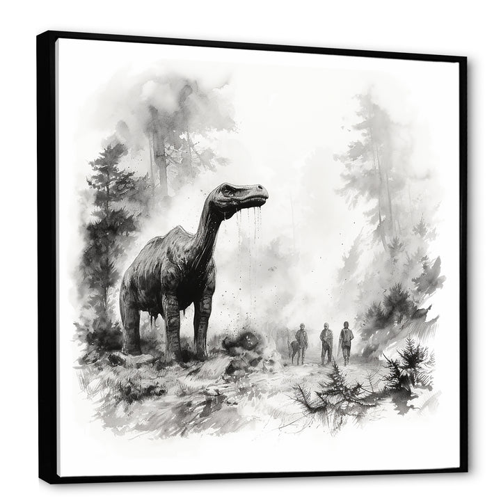 Impressionist Mesozoic pre historic landscape - Dinosaur Wall Art Prints