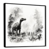 Impressionist Mesozoic pre historic landscape - Dinosaur Wall Art Prints