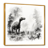 Impressionist Mesozoic pre historic landscape - Dinosaur Wall Art Prints
