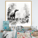 Impressionist Mesozoic pre historic landscape - Dinosaur Wall Art Prints