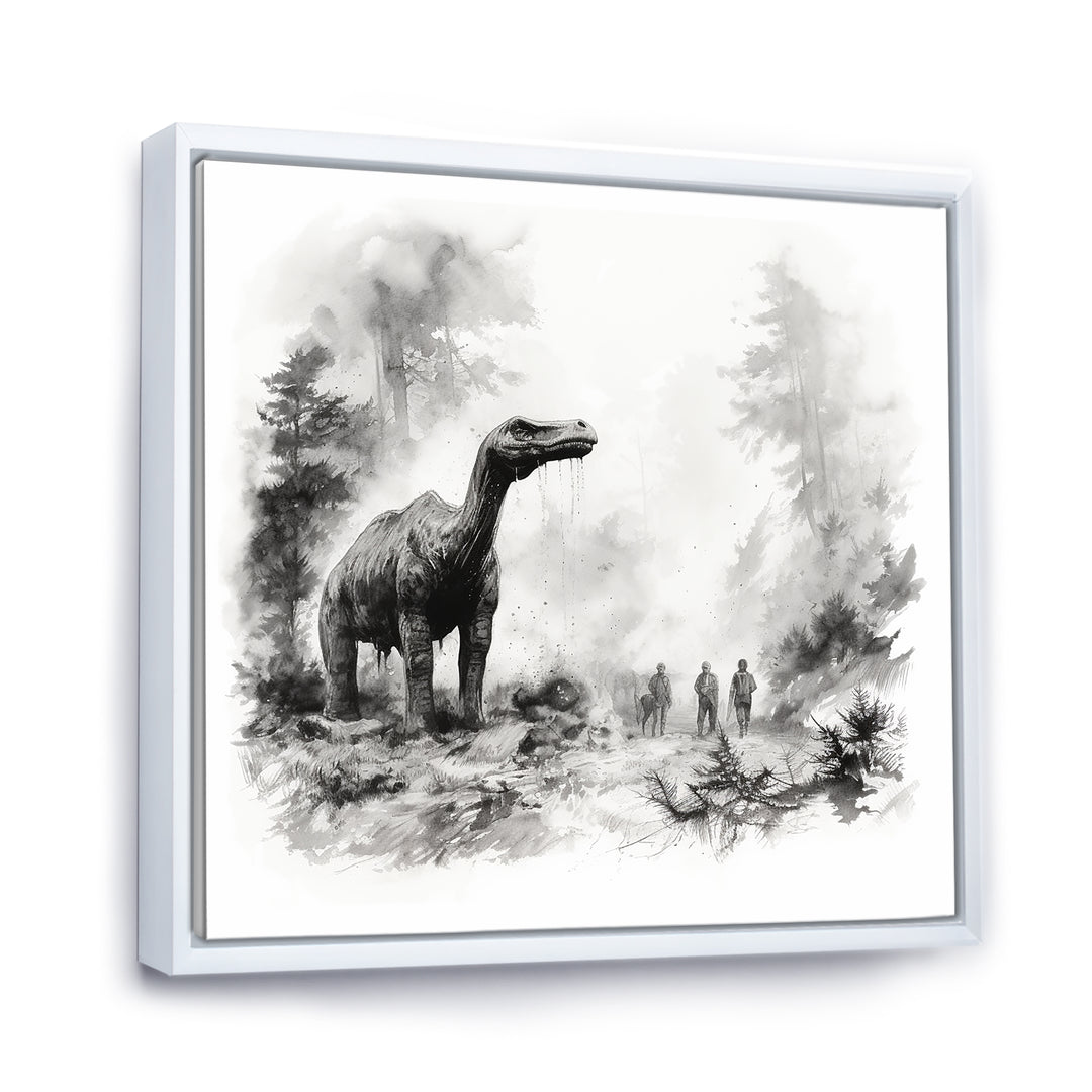Impressionist Mesozoic pre historic landscape - Dinosaur Wall Art Prints
