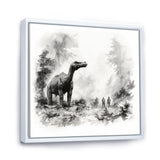 Impressionist Mesozoic pre historic landscape - Dinosaur Wall Art Prints