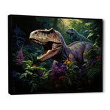 Prehistoric Velociraptors in the jungle - Dinosaur Home Decor Art