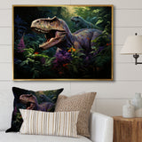 Prehistoric Velociraptors in the jungle - Dinosaur Home Decor Art