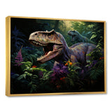 Prehistoric Velociraptors in the jungle - Dinosaur Home Decor Art