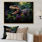 Prehistoric Velociraptors in the jungle - Dinosaur Home Decor Art