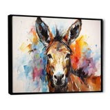 Abstract Donkey Reverie - Animals Canvas Wall Art