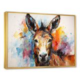 Abstract Donkey Reverie - Animals Canvas Wall Art