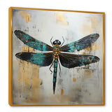 Green Dragonfly elegance - Dragonfly Bedroom Wall Art