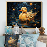 Yellow duck starry night wonders - Duck Wall Decor