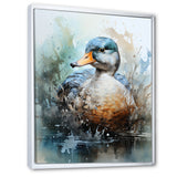 Blue duck by the lake - Duck Wall Art Prints