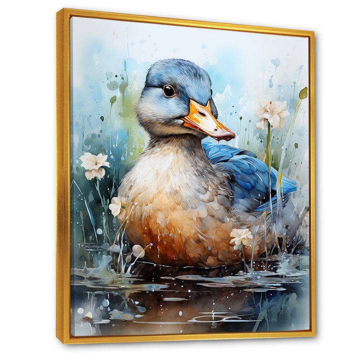 Blue Duck Aquarelle Avian - Duck Wall Art Prints