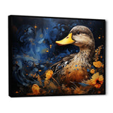 Baroque blue Duck elegance II - Animals Canvas Wall Art