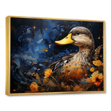 Baroque blue Duck elegance II - Animals Canvas Wall Art