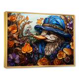 Blue and orange duck blooms Mosaic - Duck Canvas Wall Art