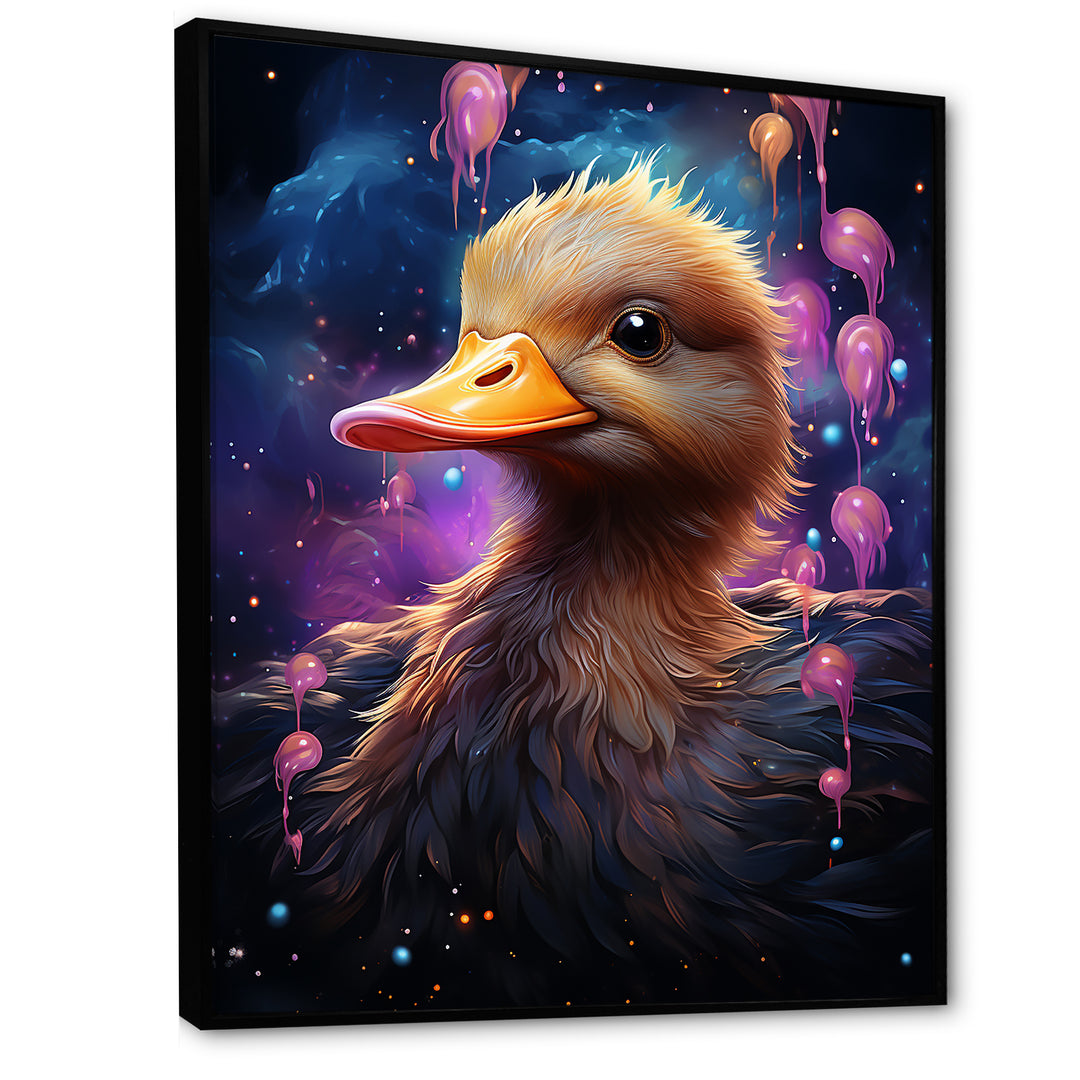 Cute purple Splashes of delight Duck - Duck Wall Decor
