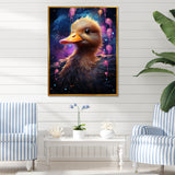 Cute purple Splashes of delight Duck - Duck Wall Decor