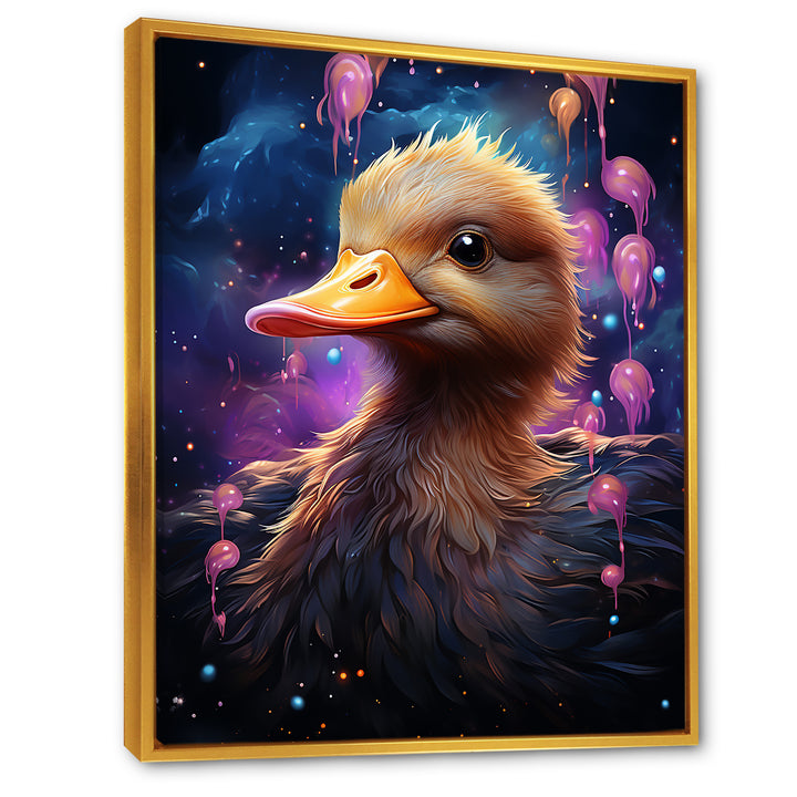 Cute purple Splashes of delight Duck - Duck Wall Decor