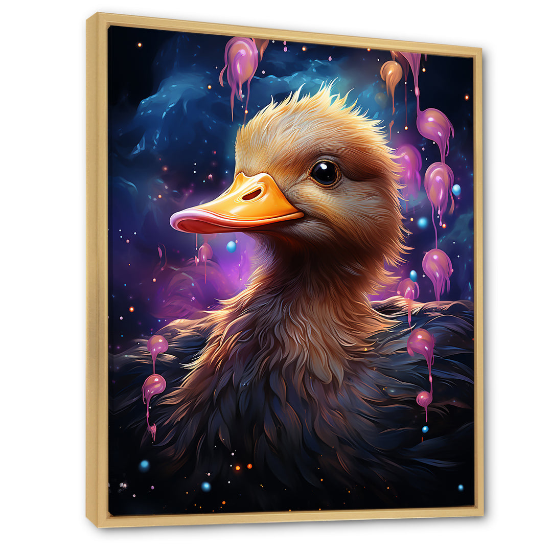 Cute purple Splashes of delight Duck - Duck Wall Decor