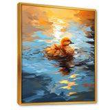 Yellow Duck Morning Quack Lake - Duck Bedroom Wall Art