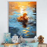 Yellow Duck Morning Quack Lake - Duck Bedroom Wall Art