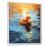 Yellow Duck Morning Quack Lake - Duck Bedroom Wall Art