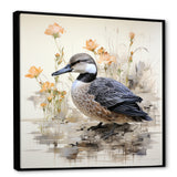 Vintage duck by the pond - Duck Wall Art Prints