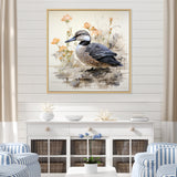 Vintage duck by the pond - Duck Wall Art Prints