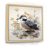 Vintage duck by the pond - Duck Wall Art Prints