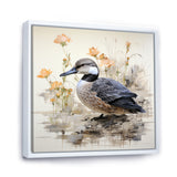 Vintage duck by the pond - Duck Wall Art Prints
