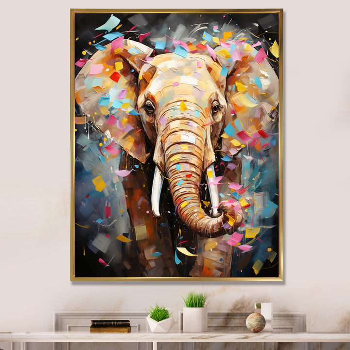 Popart Elephant Dreams - Gray Elephant Wall Art