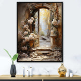 Ancient Ruins blooms I - Fashion Canvas Wall Art