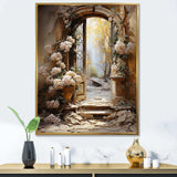 Ancient Ruins blooms I - Fashion Canvas Wall Art