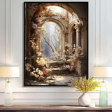 Ancient Ruins blooms II - Fashion Canvas Wall Art