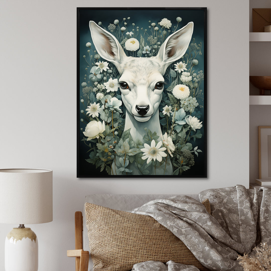 Forest Guardian Deer - Deer Canvas Wall Art