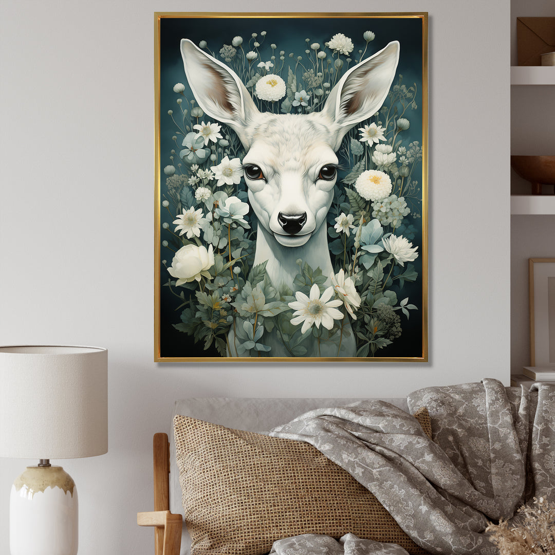 Forest Guardian Deer - Deer Canvas Wall Art