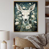 Forest Guardian Deer - Deer Canvas Wall Art