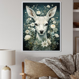 Forest Guardian Deer - Deer Canvas Wall Art