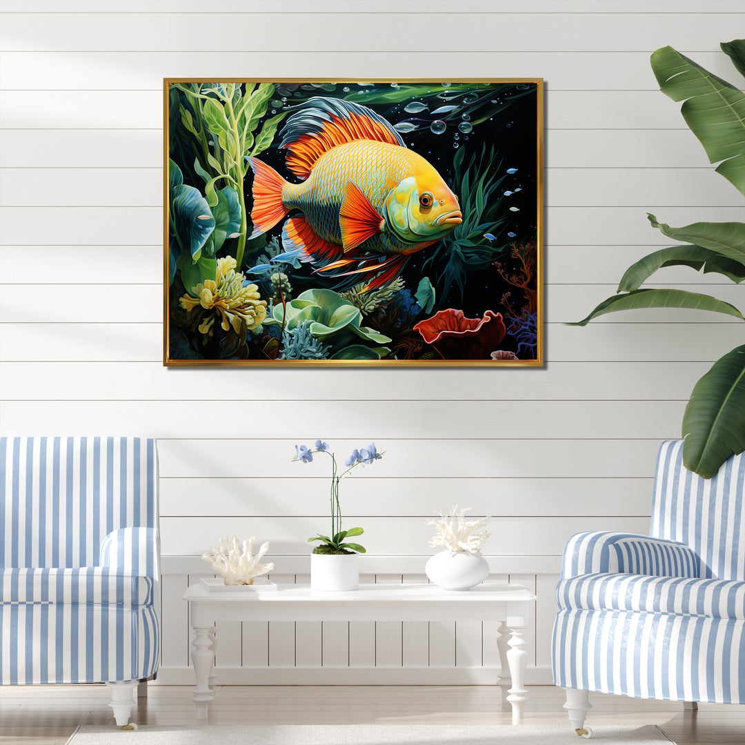 Fish s Underwater Wonderland - Fish Canvas Wall Art