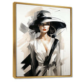 Black and white Fashion top model woman runway  III - Fashion Canvas Wall Art