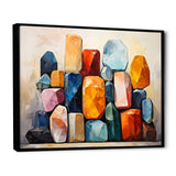 Mystical religion Stones enigmatic relics collage I - Spiritual Canvas Wall Art