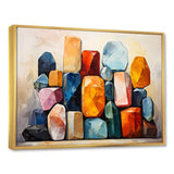 Mystical religion Stones enigmatic relics collage I - Spiritual Canvas Wall Art