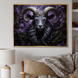 Abstract purple goat King - Goat Wall Art Prints
